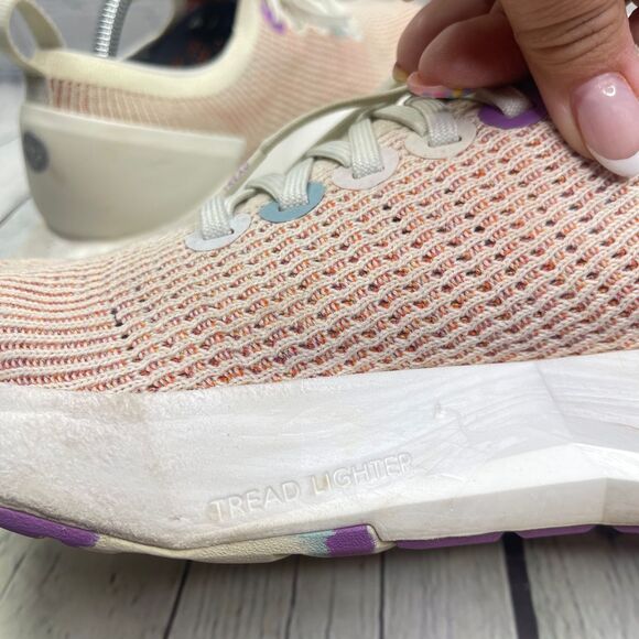 Allbirds Tree Flyer Sneakers Men's Size 10 Ivory Orange Walking Running Shoes - Picture 4 of 14